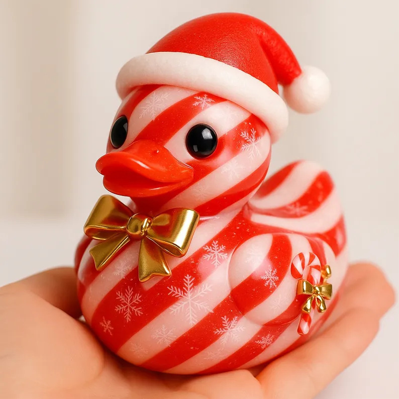 Ornament de Crăciun pentru brad din rășină - Duckies