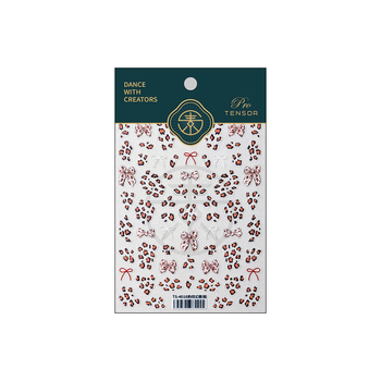 Magico Željezo 5D reljefna naljepnica za nokte TS-4015 Leopard Phantom Powder, matna, tanka i prozirna