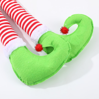 Ornamente de Crăciun: picioare de elf drăguțe pentru păpuși și decor pentru brad