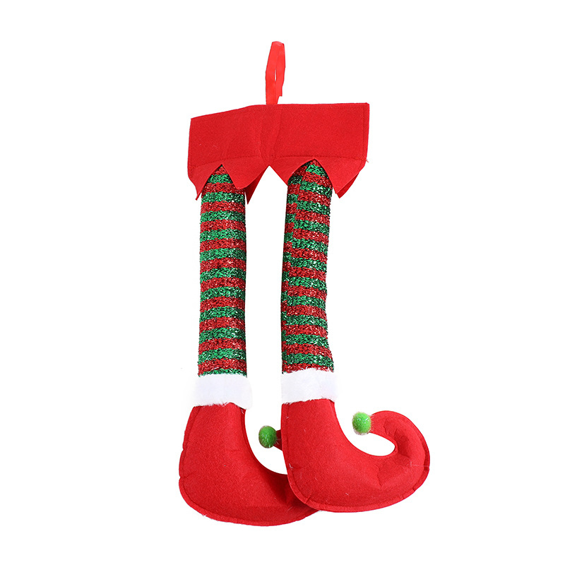 Ornamente de Crăciun: picioare de elf drăguțe pentru păpuși și decor pentru brad
