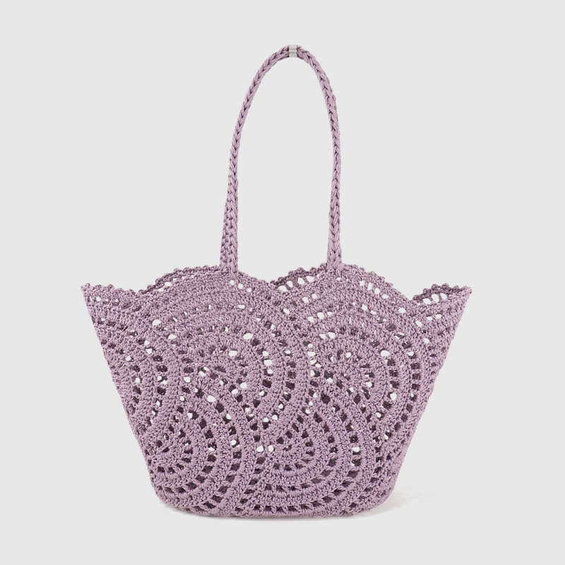 2026 nova stil pletene torbe sa spiralnim prorezom, ručno tkana ženska tote torba, torba za ruku i preko ramena crochet