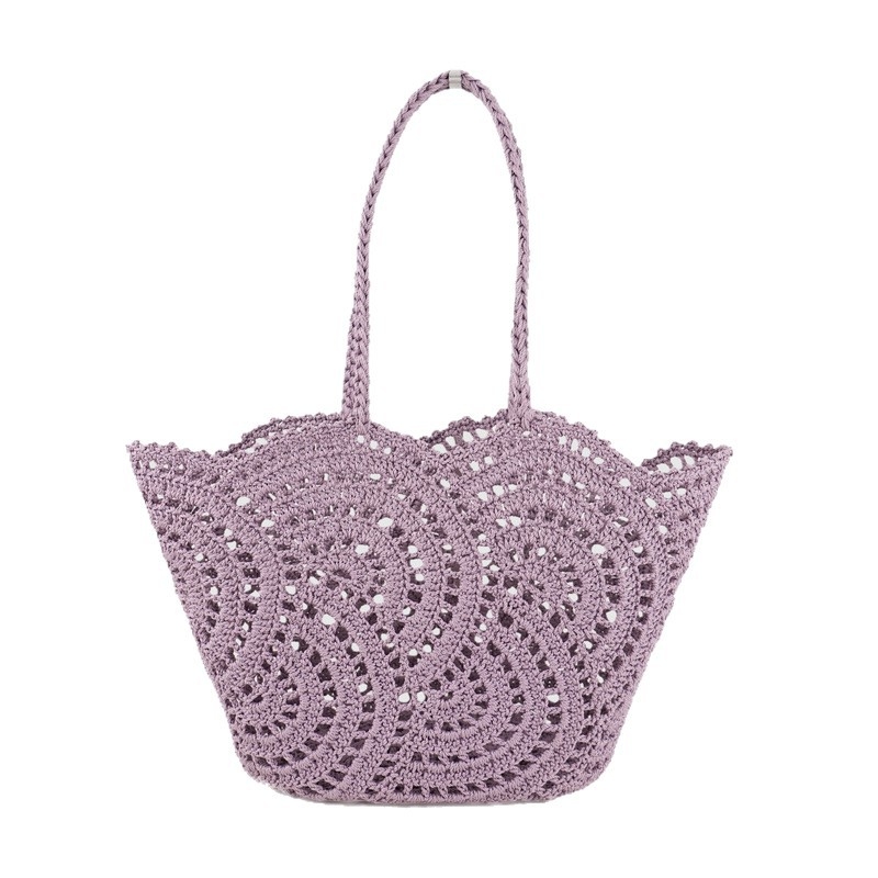 2026 nova stil pletene torbe sa spiralnim prorezom, ručno tkana ženska tote torba, torba za ruku i preko ramena crochet