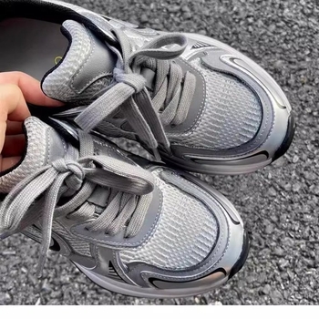 Ženske tenisice s unutarnjim povećanjem od 10 cm, mala veličina 3233, blok boja, udobne svakodnevne sportske tenisice