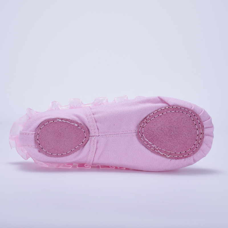 ružičaste čipkaste plesne cipele za djevojčice i bebe, s mekanim potplatom, baletne cipele, cipele za jogu za odrasle