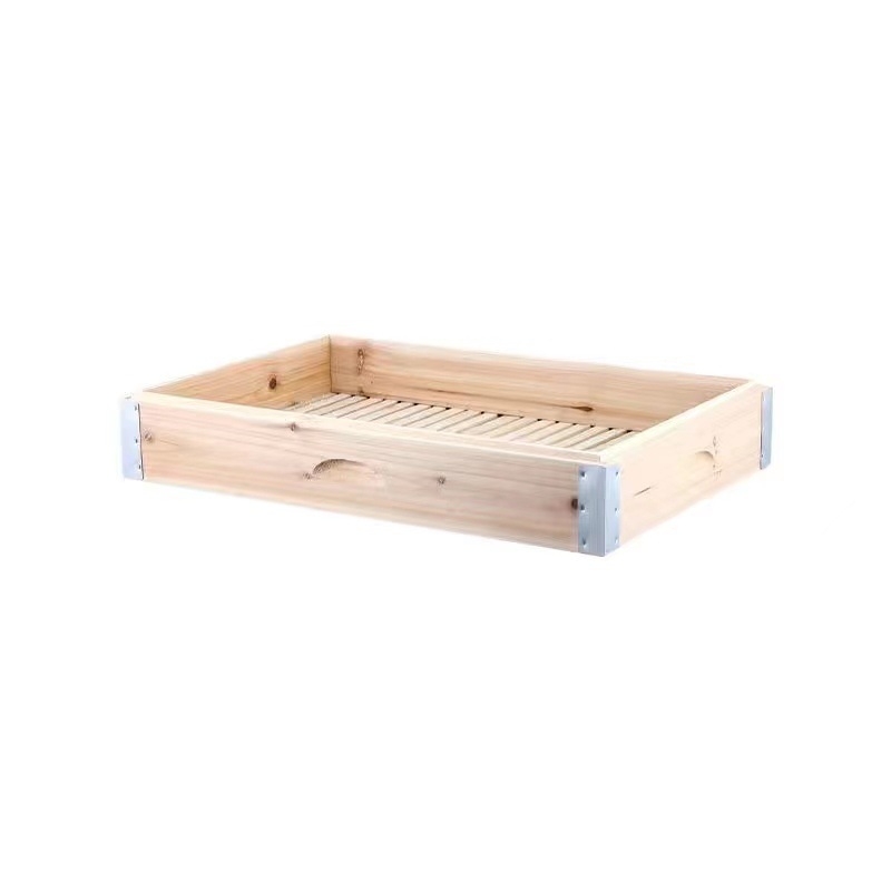 Set de aburi din bambus, manual, 52/56 cm, mare, cu margine din aliaj de aluminiu