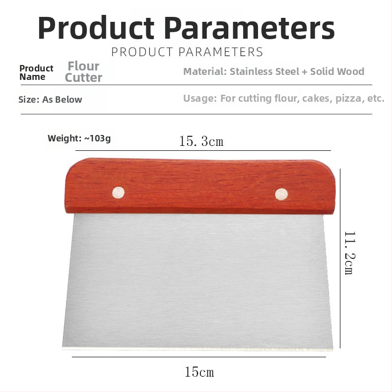 Cuțit din oțel inoxidabil pentru aluat și set de spatule: spatulă pentru cremă, spatulă pentru făină, spatulă pentru orez, cuțit pentru săpun
