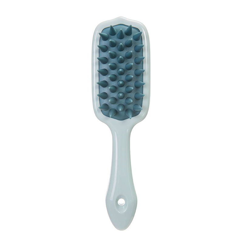 Perie de șampon din silicon cu mâner lung, pieptene pentru masajul scalpului, instrument de terapie a părului, moale și confortabil.