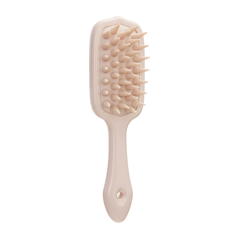 Perie de șampon din silicon cu mâner lung, pieptene pentru masajul scalpului, instrument de terapie a părului, moale și confortabil.