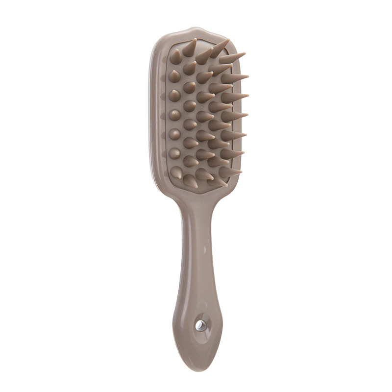 Perie de șampon din silicon cu mâner lung, pieptene pentru masajul scalpului, instrument de terapie a părului, moale și confortabil.