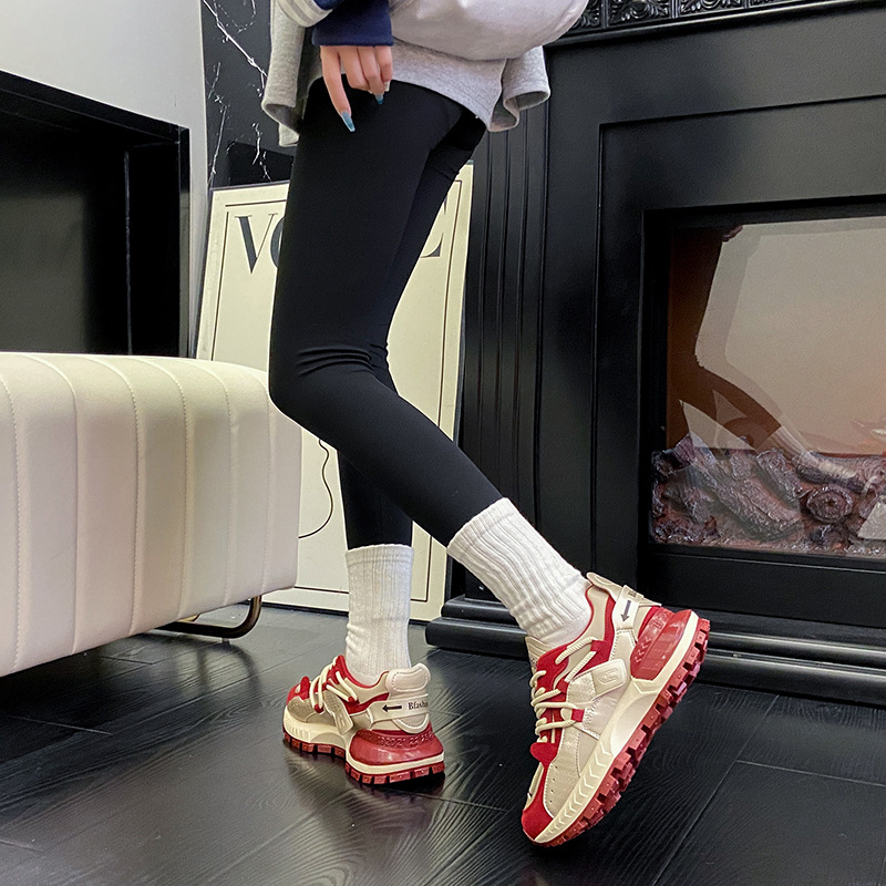 Ženske tenisice s debelim potplatom, jesen 2024, udobne sportske tenisice, povećanje visine, stil dad shoes