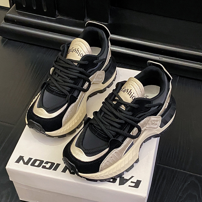 Ženske tenisice s debelim potplatom, jesen 2024, udobne sportske tenisice, povećanje visine, stil dad shoes