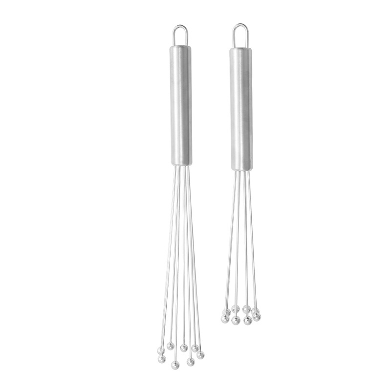 Tel de ouă din oțel inoxidabil cu bile metalice, manual, calitate alimentară, pentru bucătărie