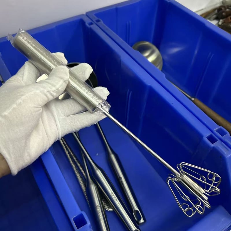 Batator semi-automat din oțel inoxidabil 304, tel de bucătărie pentru ouă și cremă