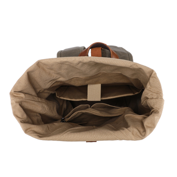 Ranac od platna s retro casual minimalističkim dizajnom, unisex za aktivnosti na otvorenom i putovanja, pogodan za 16-inčni laptop