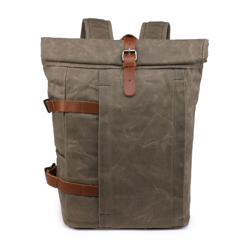 Ranac od platna s retro casual minimalističkim dizajnom, unisex za aktivnosti na otvorenom i putovanja, pogodan za 16-inčni laptop