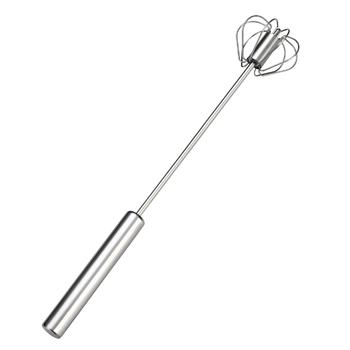 Mixator manual pentru frișcă și albușuri de ou, din oțel inoxidabil