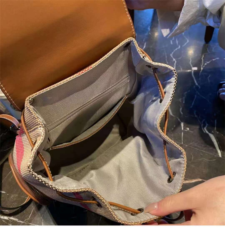 Platneni ruksak s geometrijskim uzorkom, gradski stil, kapacitet 20-35 L
