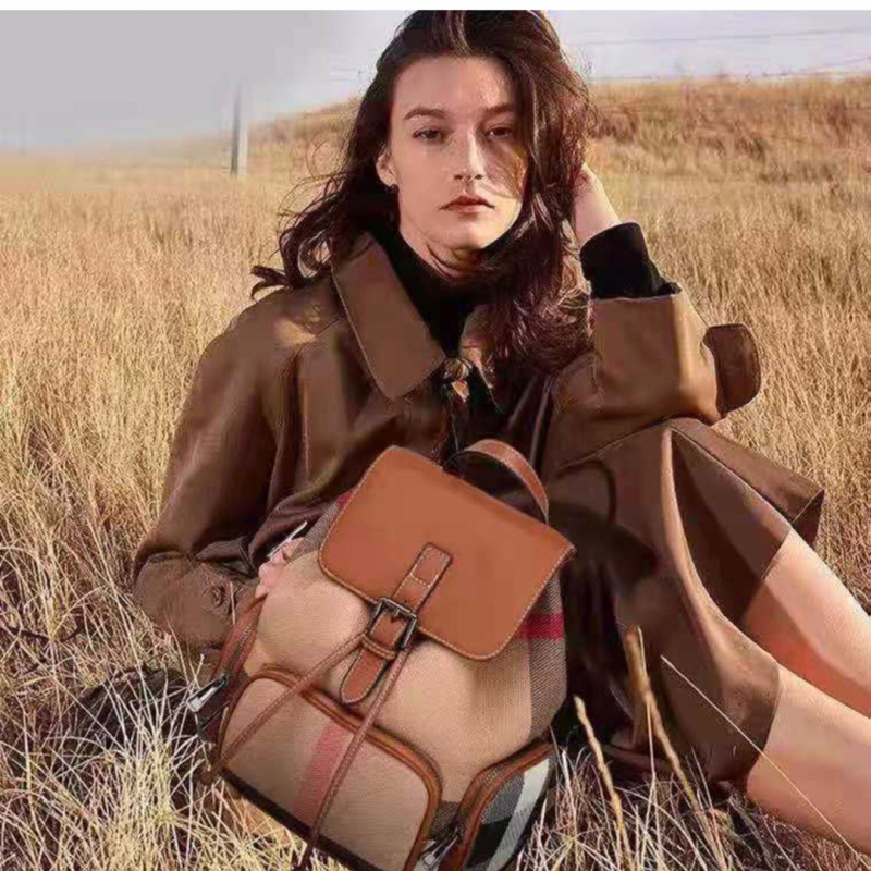 Platneni ruksak s geometrijskim uzorkom, gradski stil, kapacitet 20-35 L