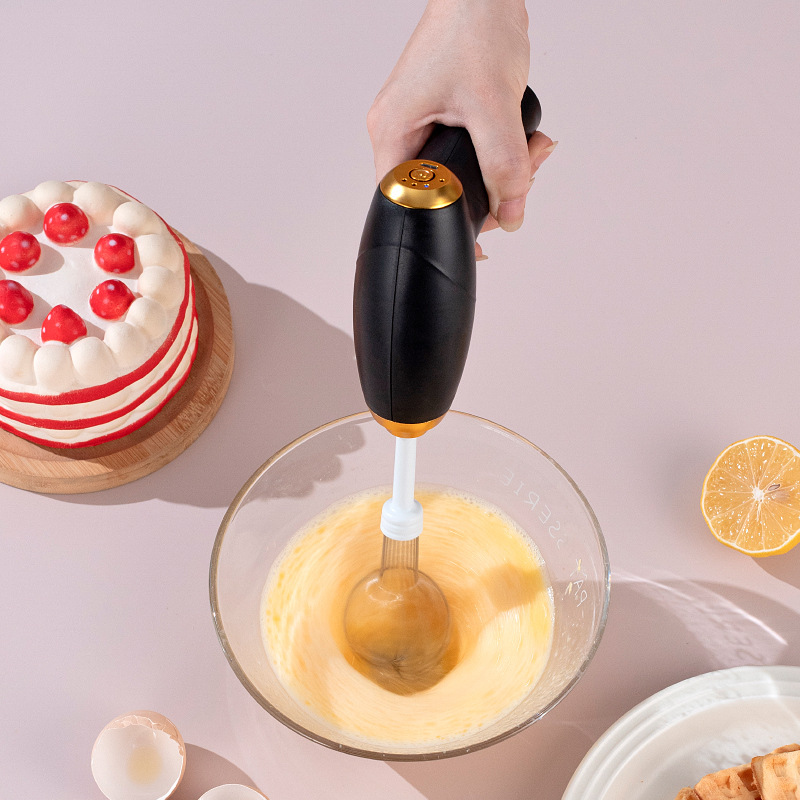 Mixer electric de ouă portabil, fără fir, pentru uz casnic, compact, cu 3 viteze