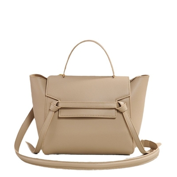 Ženska torba od prave kože, crossbody torba, velika zapremina, krilasti dizajn i nasmiješeno lice