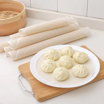 Pânză de abur din bumbac 100%, antiaderentă, de calitate alimentară, pentru chifle și găluște, utilizare casnică