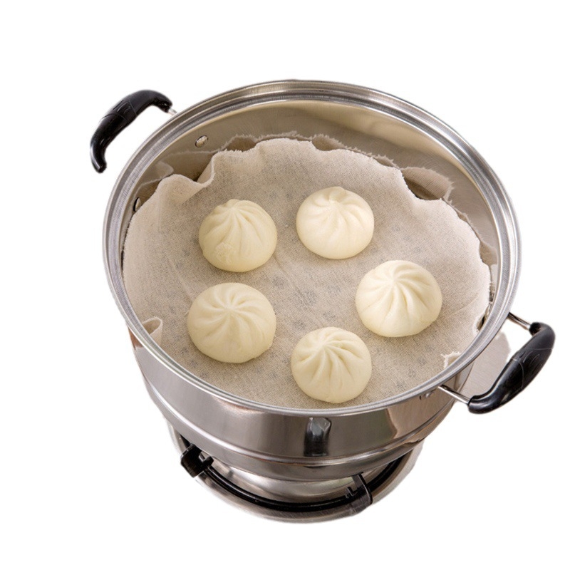 Pânză de abur din bumbac 100%, antiaderentă, de calitate alimentară, pentru chifle și găluște, utilizare casnică