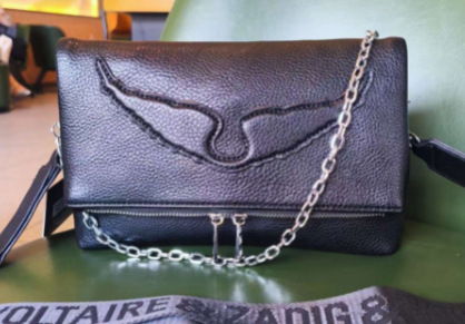 Nova stil lančana torbica za žene s dizajnom krila, svestrana mini kvadratna torbica