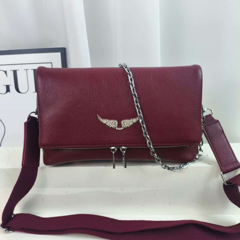 Nova stil lančana torbica za žene s dizajnom krila, svestrana mini kvadratna torbica