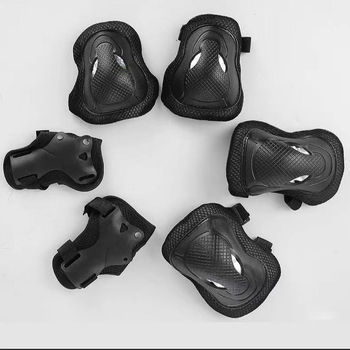 Šestodijelni zaštitni set za rolanje s dizajnom Bull's-eye i Bull-head; pogodan za rolanje, balansna vozila, bicikle i skijanje; unisex za odrasle.