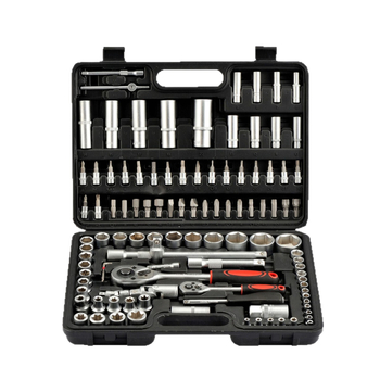 Set de scule auto, 108 piese, din oțel carbon, cutie Jiuxin, multifuncțional, DIY manual