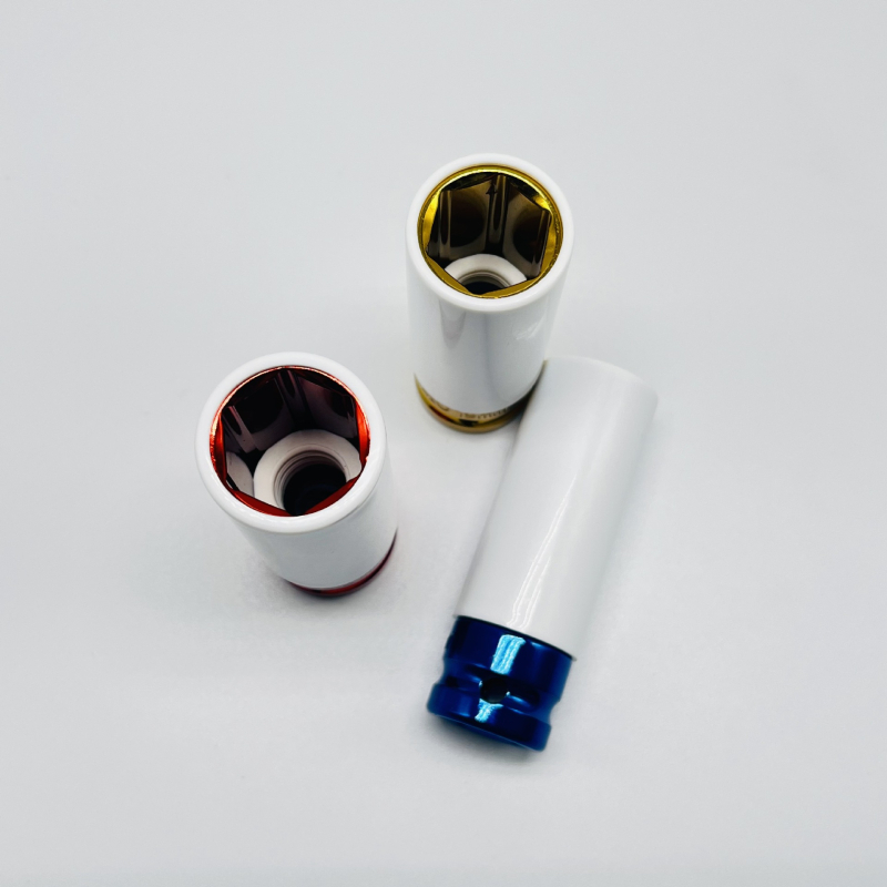 Model nou: set pneumatic de socket 3/5/7 piese, 1/2 inch, colorat, pentru reparații auto, protecție pentru anvelope
