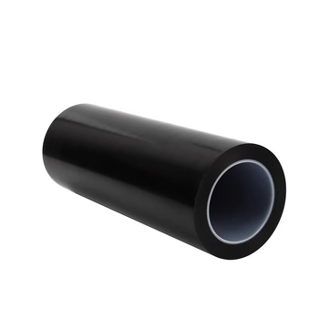 Bandă PVC blackout neagră, vâscozitate înaltă și adeziv puternic, pentru ferestre, balcoane și suprafețe din sticlă