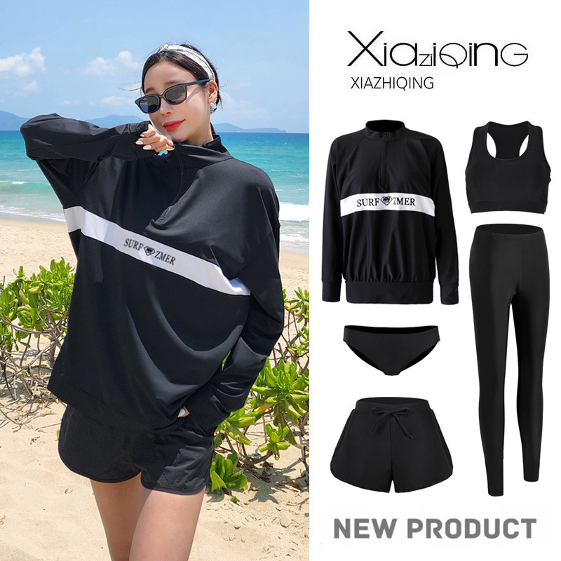 Ženski dvodijelni kupaći kostim s dugim rukavima za zaštitu od sunca, Plus veličina; konzervativni par surferski kostim; Rash Guard; muški set za ronjenje