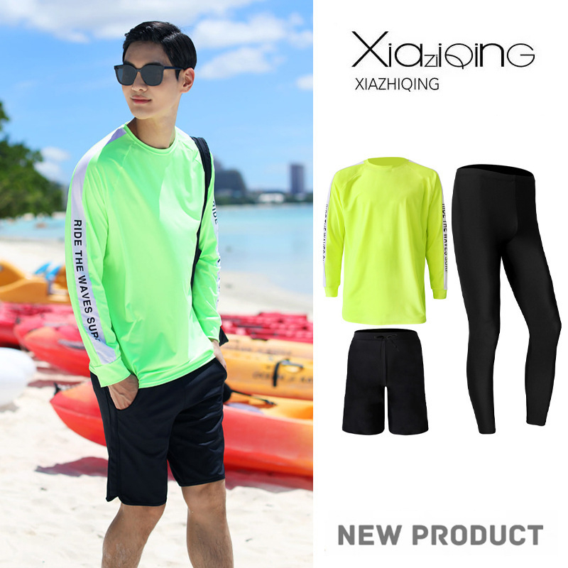 Ženski dvodijelni kupaći kostim s dugim rukavima za zaštitu od sunca, Plus veličina; konzervativni par surferski kostim; Rash Guard; muški set za ronjenje