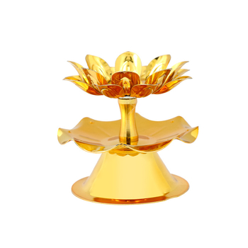 Suport pentru lampă ghii cu floare de lotus, lampă de altar pentru casă, fără fum, suport de lumânare pe masă, decor pentru lampă