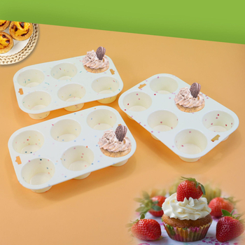 Formă din silicon bi-color pentru chec șifon, fursecuri, brioșe și pâine – rotundă, rezistentă la temperaturi înalte