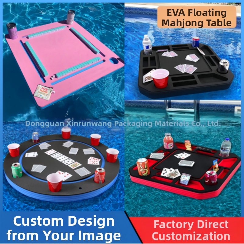 Masă de mahjong plutitoare din EVA pentru parcuri acvatice, piscine și utilizare în aer liber