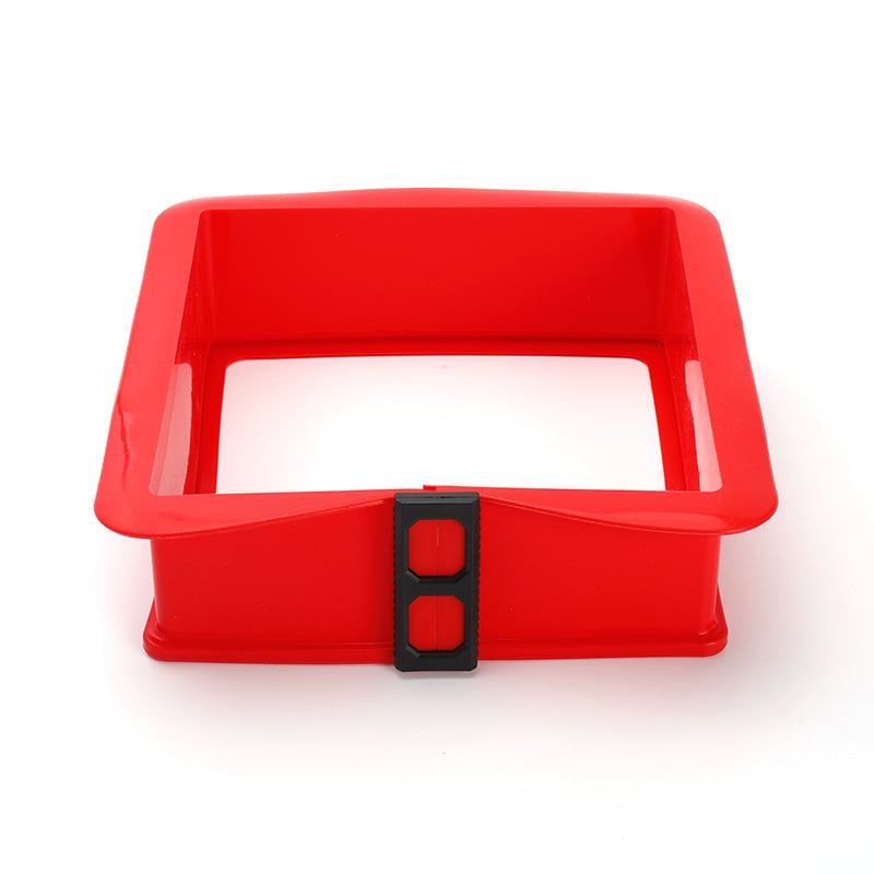 Formă din silicon pentru prăjituri cu forme rotundă, pătrată și dreptunghiulară, bază din sticlă temperată pentru chec chiffon și mousse.
