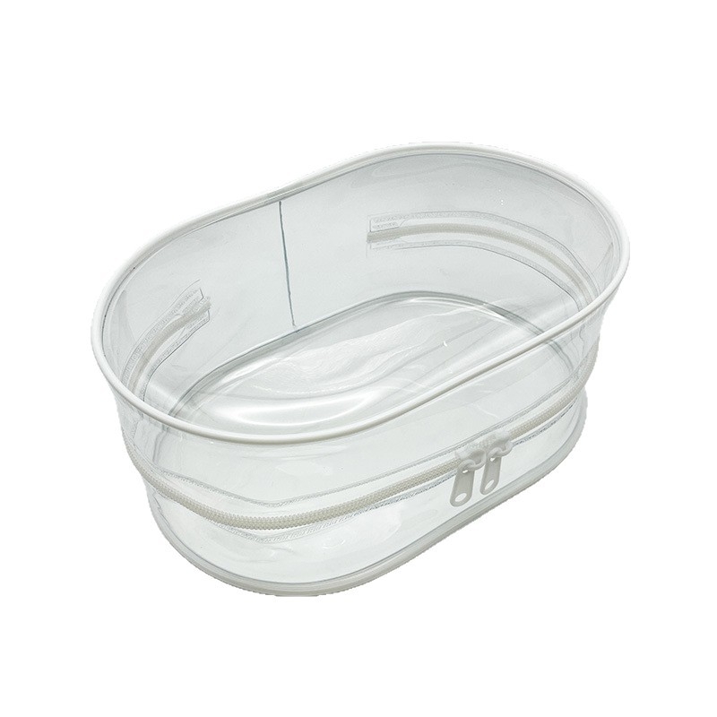 Geantă transparentă de ieșire pentru păpuși: păpușă din bumbac 20 cm și păpușă pluș de 25 cm, cu ursul Nunu