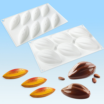 Formă din silicon cu 6 cavități pentru mousse de cacao și ciocolată