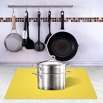 Covoraș din silicon colorat, realizat manual – impermeabil, nelipicios, rezistent la murdărie și la temperaturi înalte, covoraș antiderapant pentru picioare