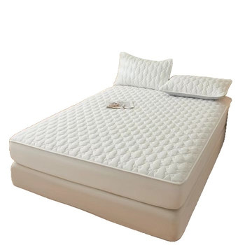 Protecție impermeabilă pentru saltea, acoperire completă, aspect quiltat, versiune groasă de vară, 1,5 m