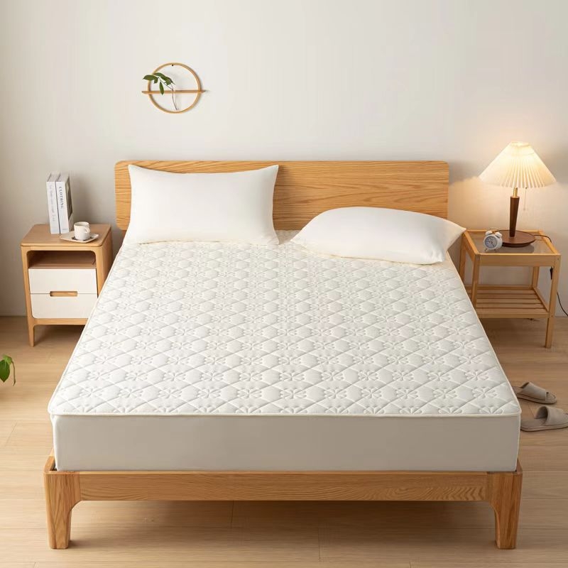 Protecție impermeabilă pentru saltea, acoperire completă, aspect quiltat, versiune groasă de vară, 1,5 m