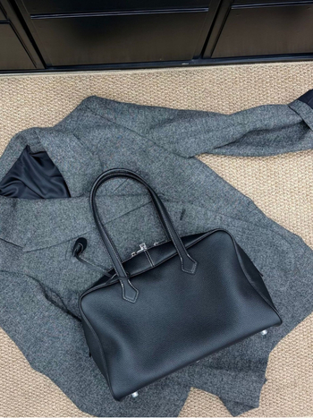 Ženska tote torba od prave kože, velika zapremina, Boston stil