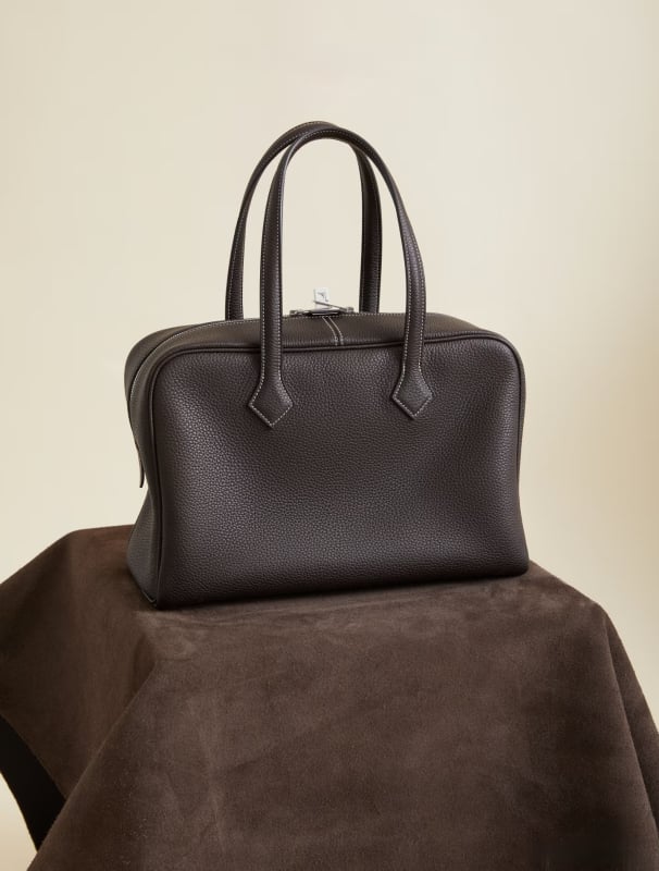 Ženska tote torba od prave kože, velika zapremina, Boston stil