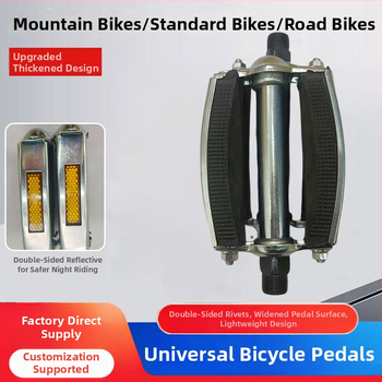 Zhengmao Model 26 gumové pedály, univerzálne použitie pre bicykle a elektrické bicykle, retro MTB štýl