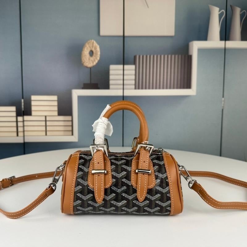 Mini ženska kožna torba s dogtooth uzorkom, mala torba za ramena s dvije naramenice, oblik jastuka, Boston stil