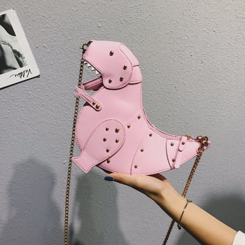 Crossbody torba u školjkastom stilu s 3D dinosaurus motívom, jedinstvenim nitima i dizajnom crtane životinje