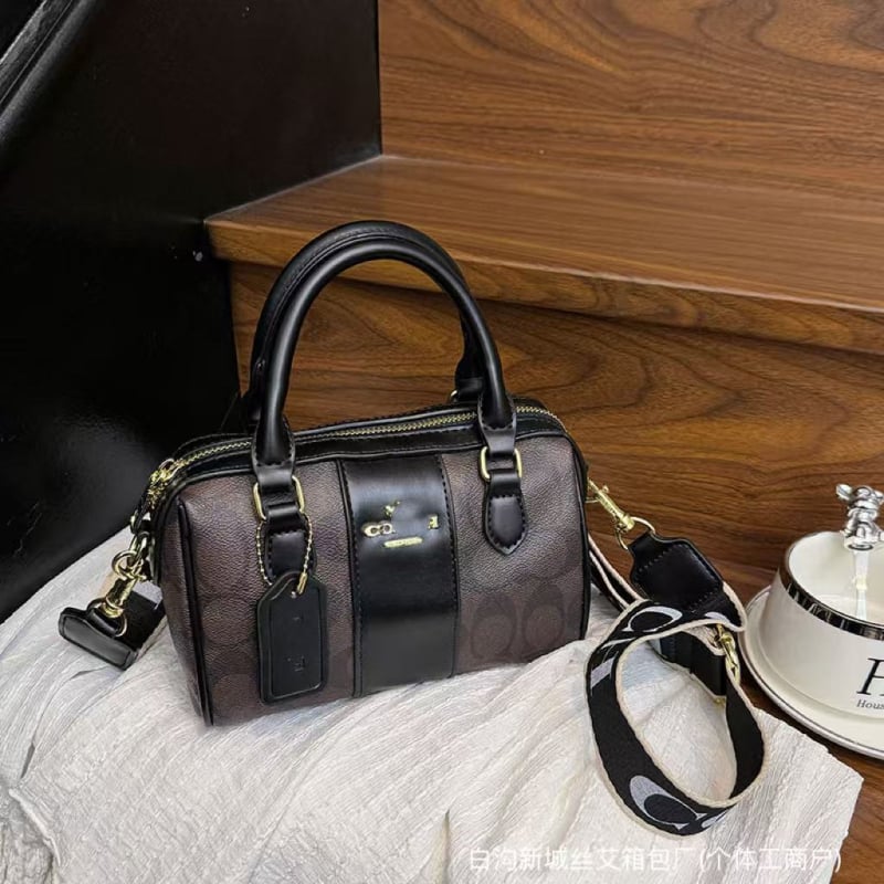 Retro Boston torbica u obliku jastuka, elegantna dnevna ženska torba s remenom preko ramena i križna torba