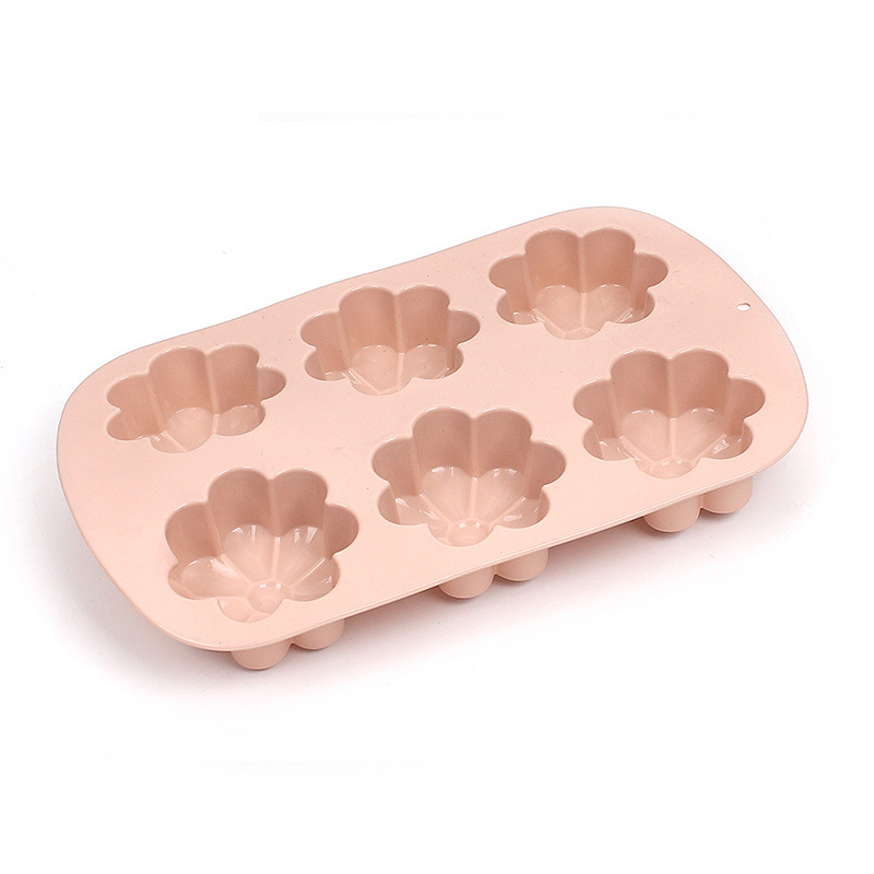 Set de 6 forme din silicon pentru prăjituri, cu petale 3D, pentru coacere și abur – forme pentru hrana copiilor